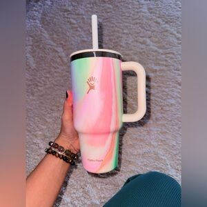 Hydro Flask Pastel Swirl Tumbler with Straw